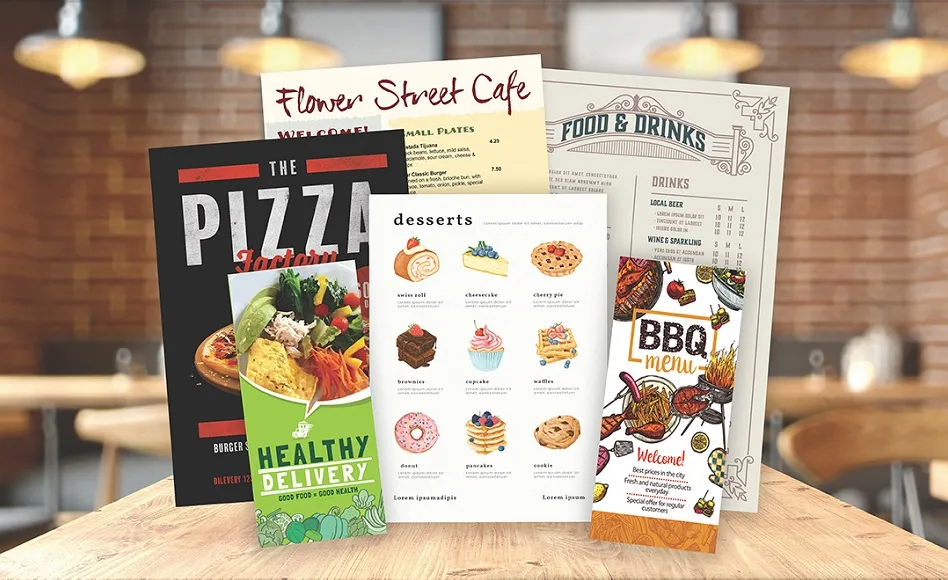 Menu printing Brentwood